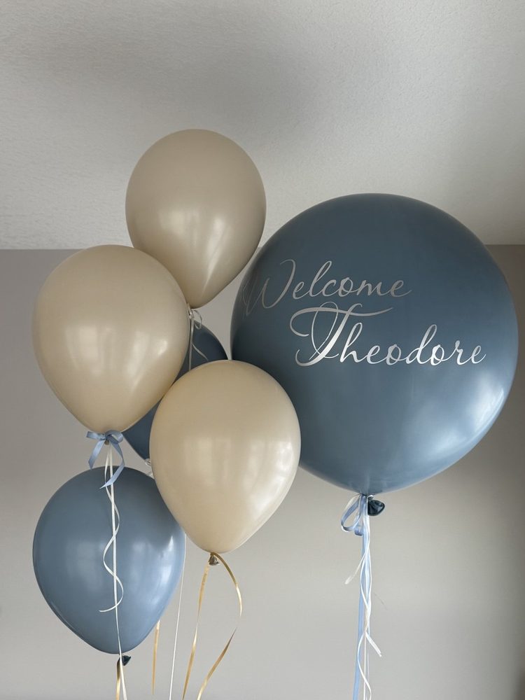 Blue & Beige Baby Set