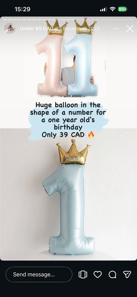 Blue Number 1 Set — Pink