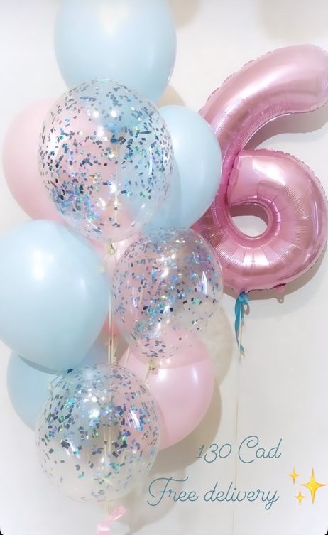Blue Number 6 Set — Baby Girl