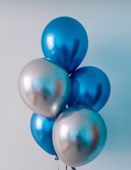 Blue & Silver Baby Set