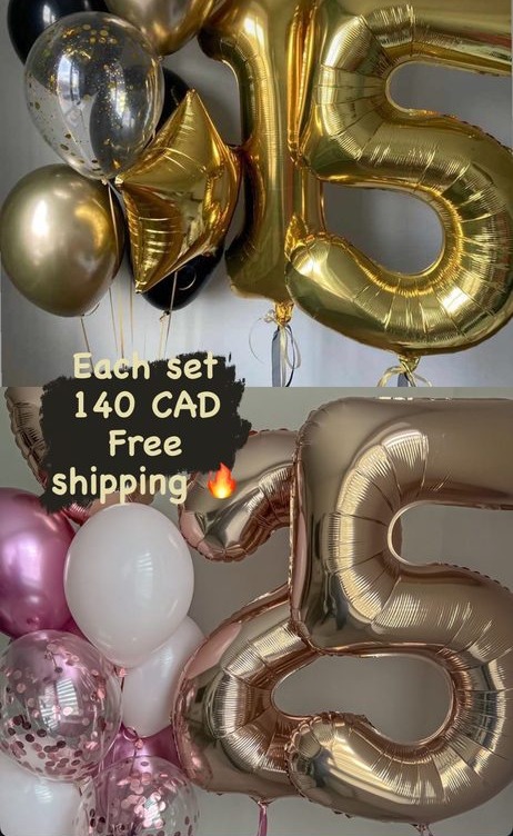 Number 15 Set — Rose Gold