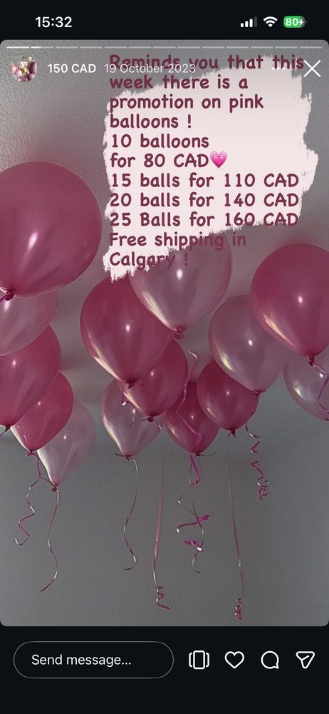 Pink Balloon Bouquet — 20