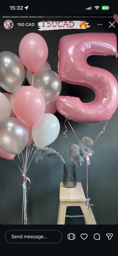 Pink Number 15 Set