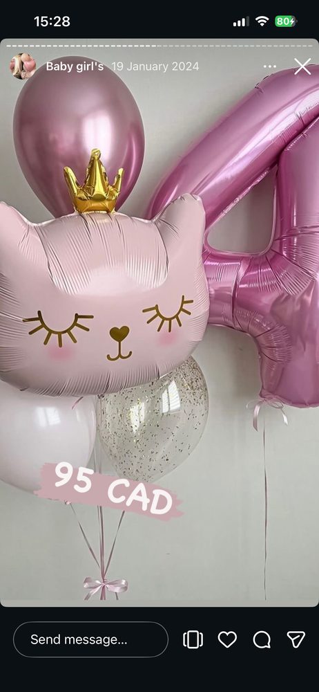 Pink Number 4 Set