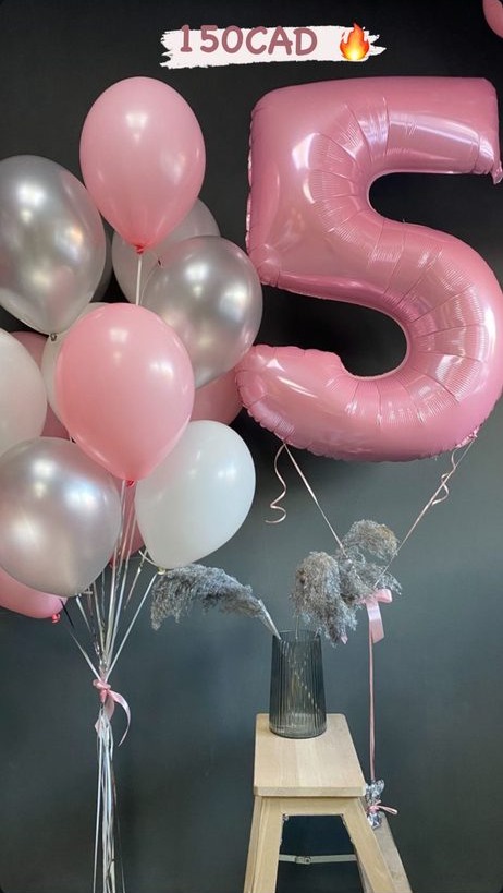 Pink Number 5 Set