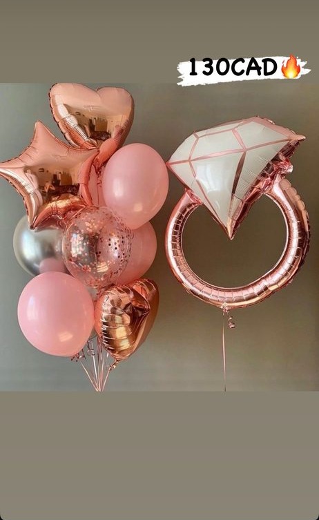 Rose Gold Engagement Ring Set
