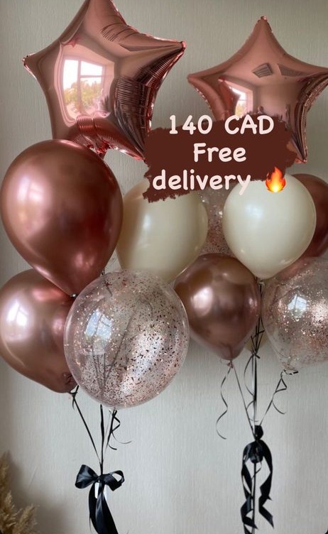 Rose Gold & Gold Bouquet — $140