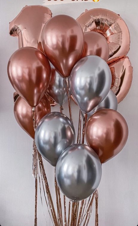 Rose Gold & Gold Bouquet — Gold
